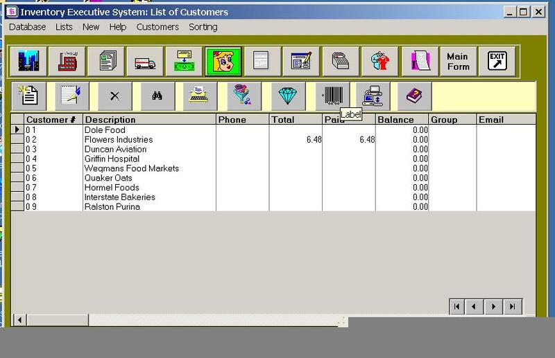 Inventory  Executive System Screenshot